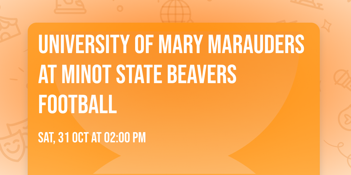 University of Mary Marauders at Minot State Beavers Football