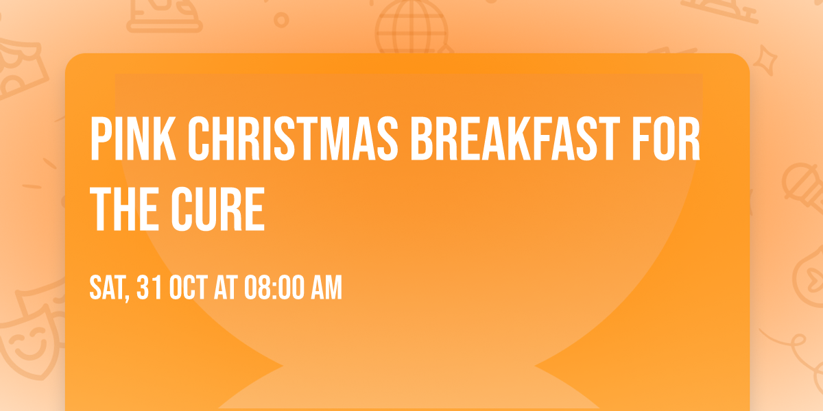Pink Christmas Breakfast for the CURE