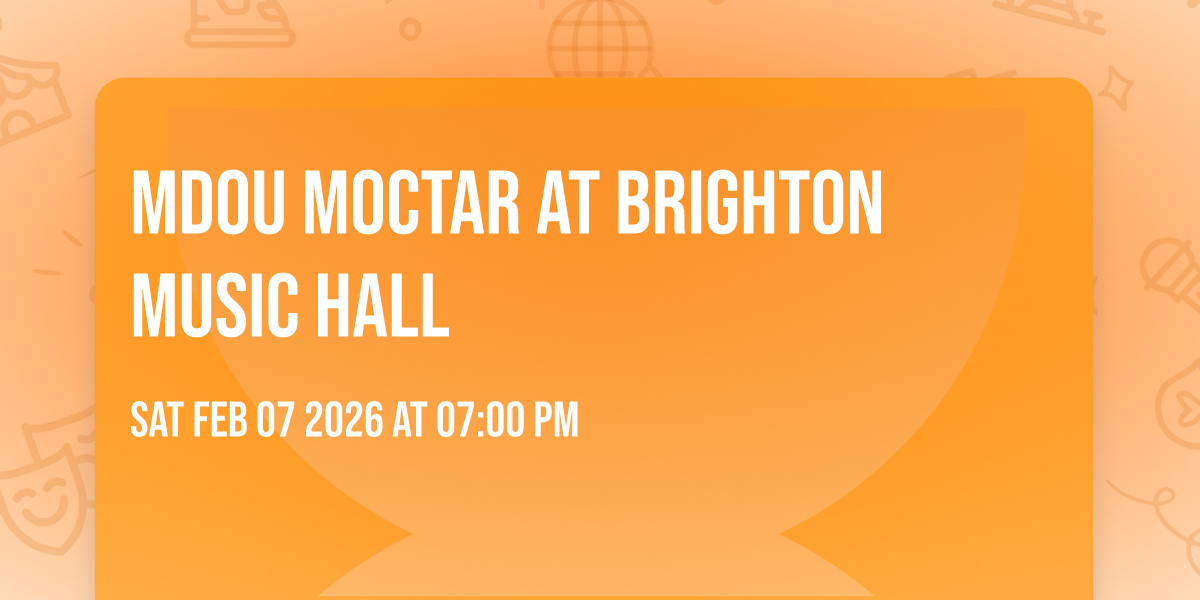 Mdou Moctar at Brighton Music Hall