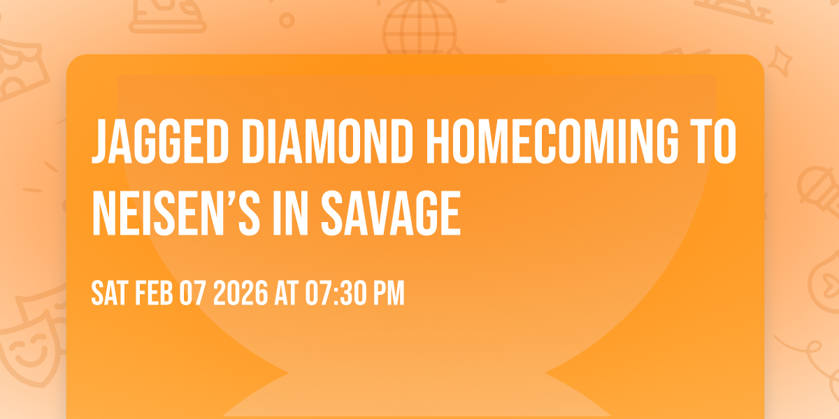 Jagged Diamond homecoming to Neisen’s in Savage