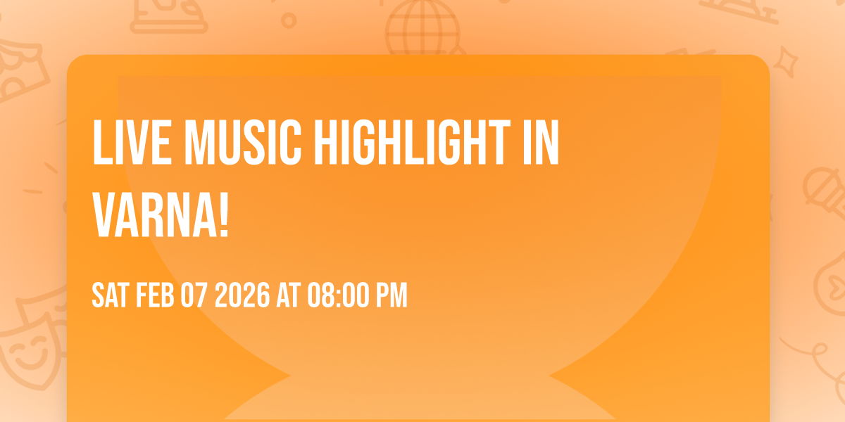 Live music highlight in Varna! 🎸🎤🎶🥰🔥