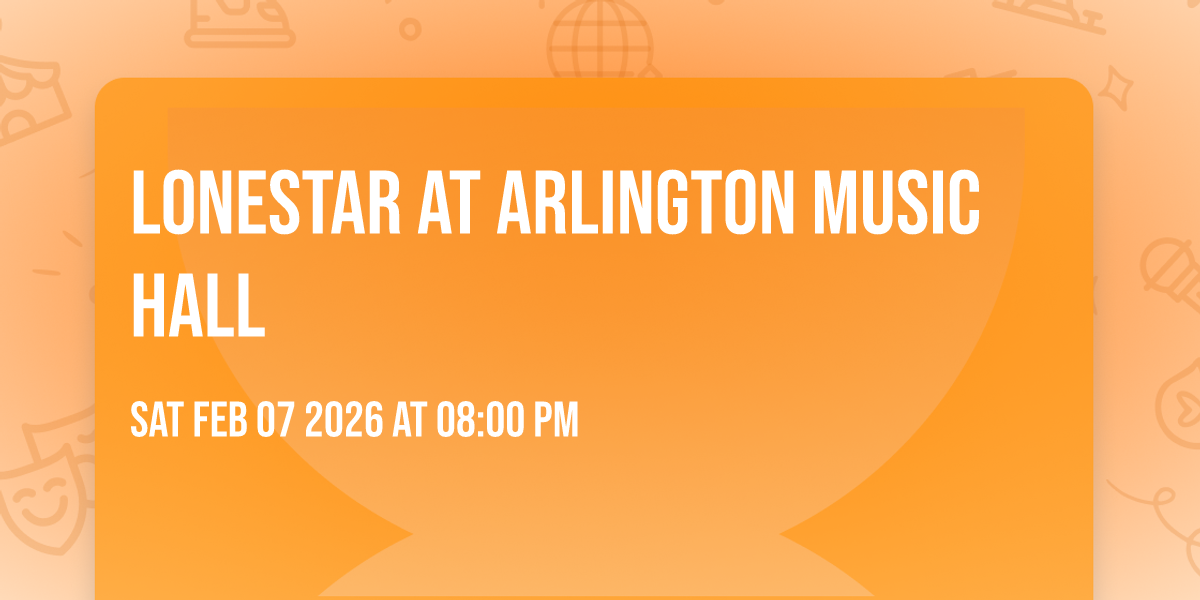 Lonestar at Arlington Music Hall