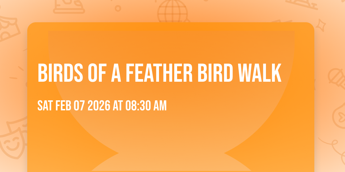 Birds of a Feather Bird Walk