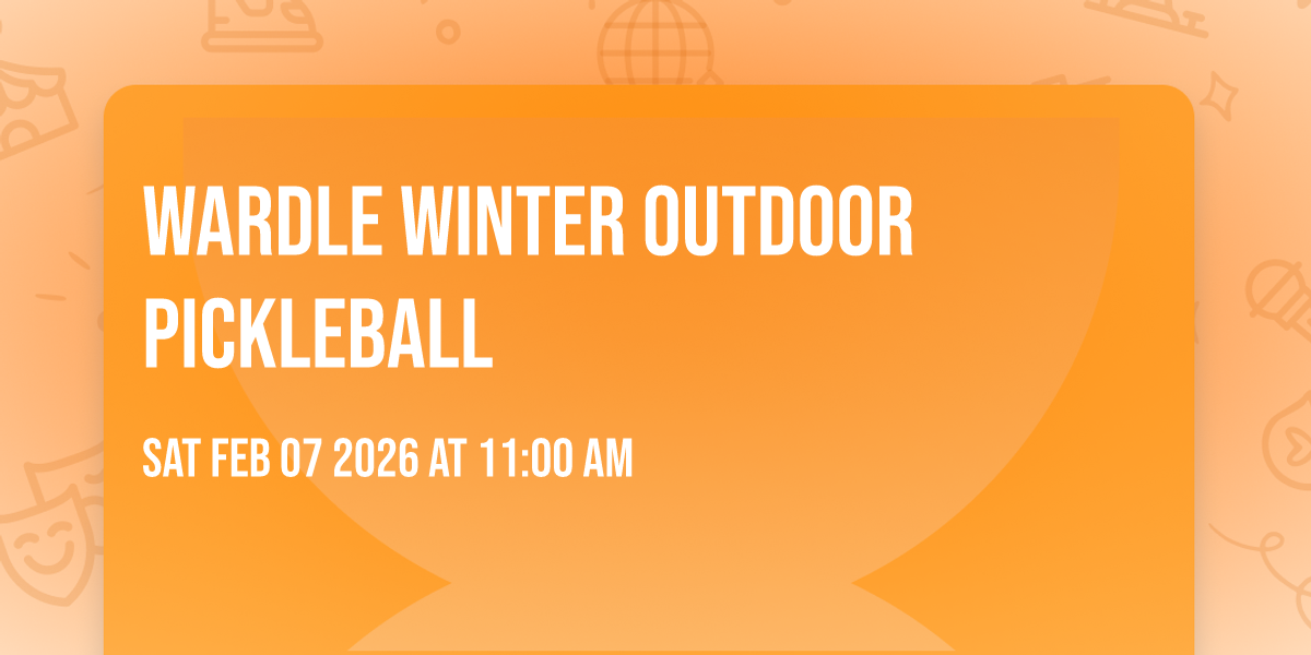 Wardle Winter Outdoor Pickleball
