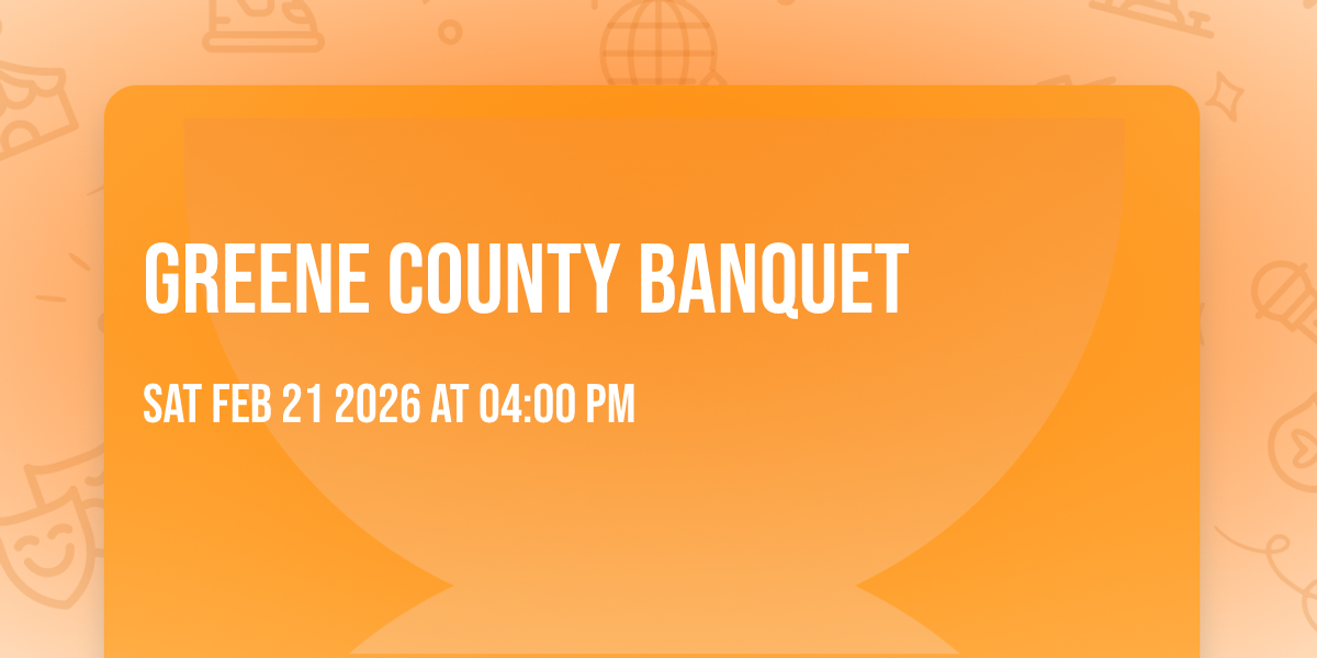Greene County Banquet