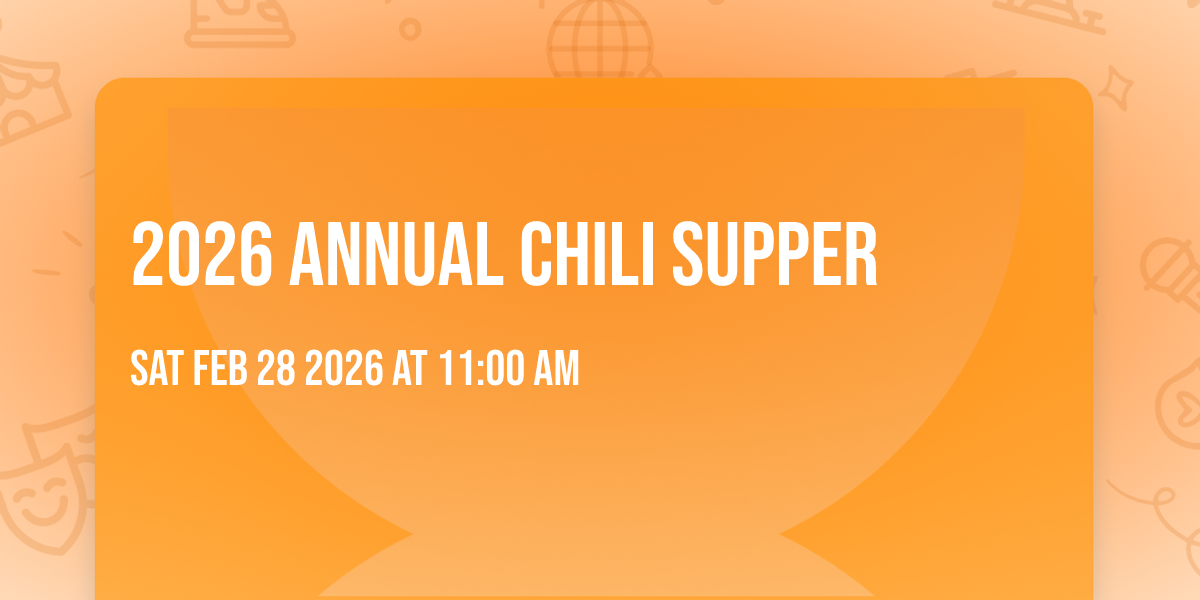 2026 Annual Chili Supper