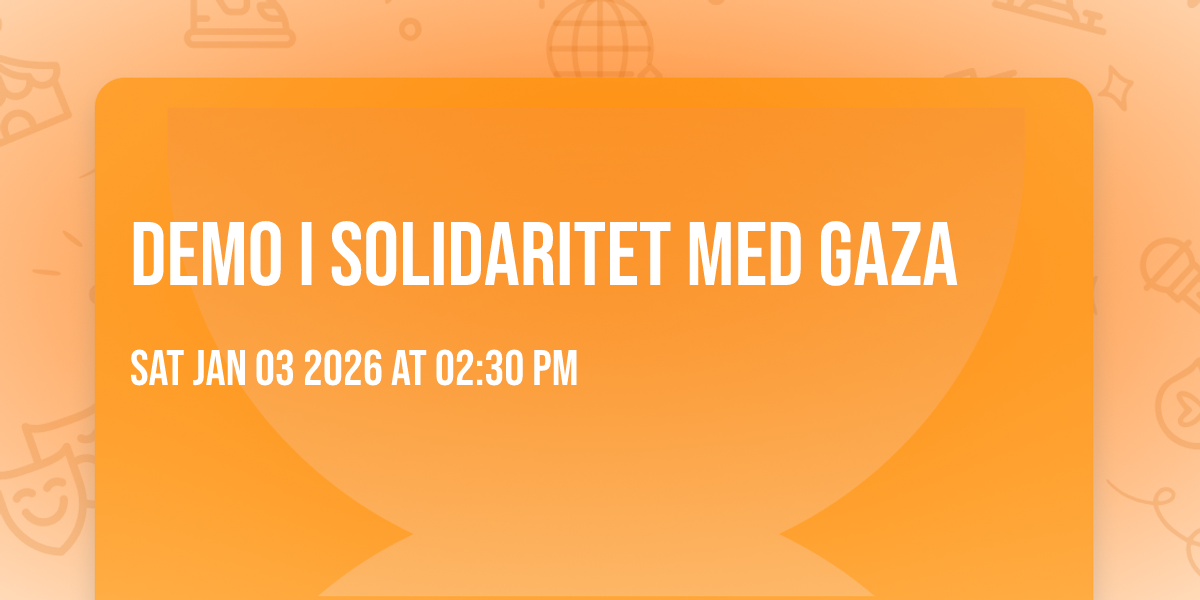 Demo i solidaritet med Gaza