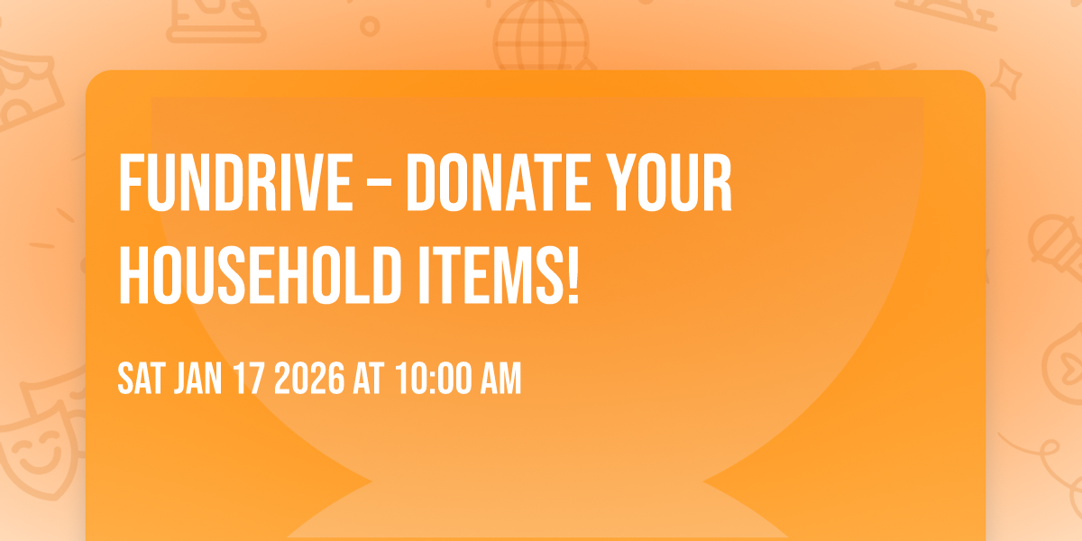 FUNDrive – Donate your household items!