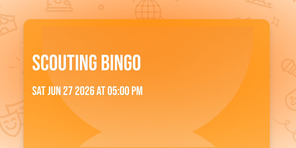 Scouting Bingo