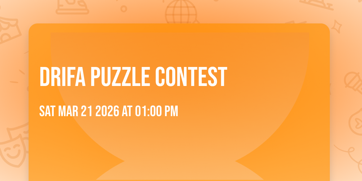 Drifa Puzzle Contest