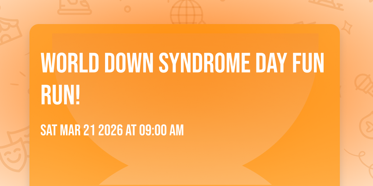 World Down Syndrome Day Fun Run!