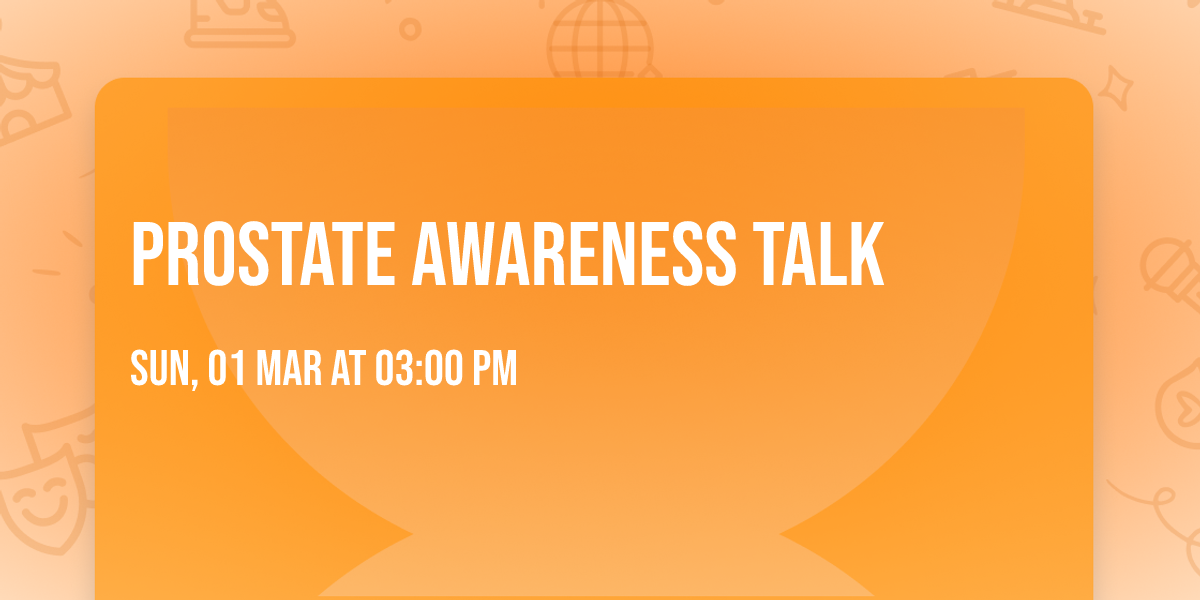 Prostate Awareness Talk