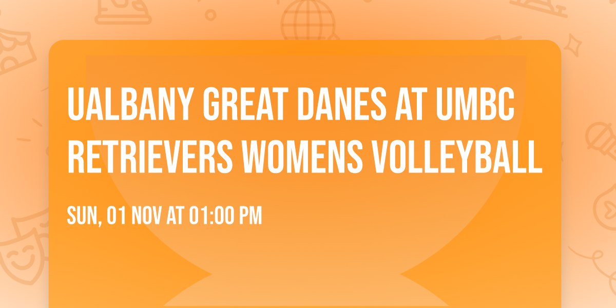UAlbany Great Danes at UMBC Retrievers Womens Volleyball