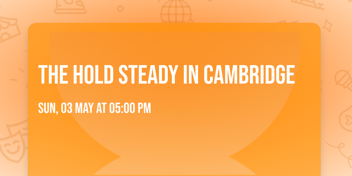 The Hold Steady in Cambridge