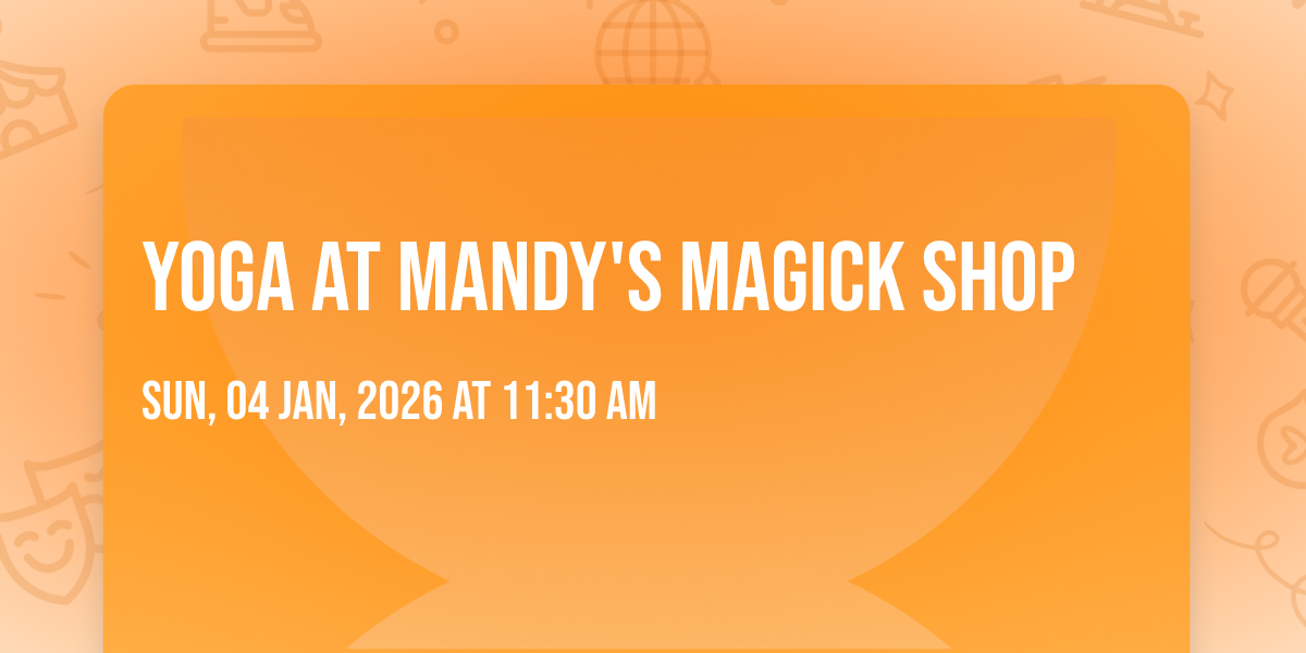 Yoga at Mandys Magick Shop