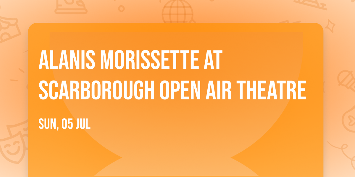 Alanis Morissette at Scarborough Open Air Theatre