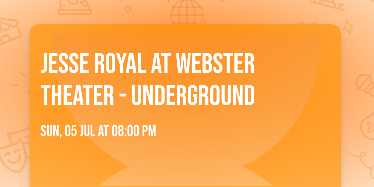 Jesse Royal at Webster Theater - Underground