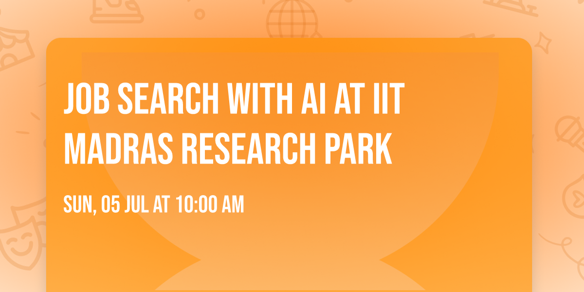 Job Search with AI at IIT Madras Research Park