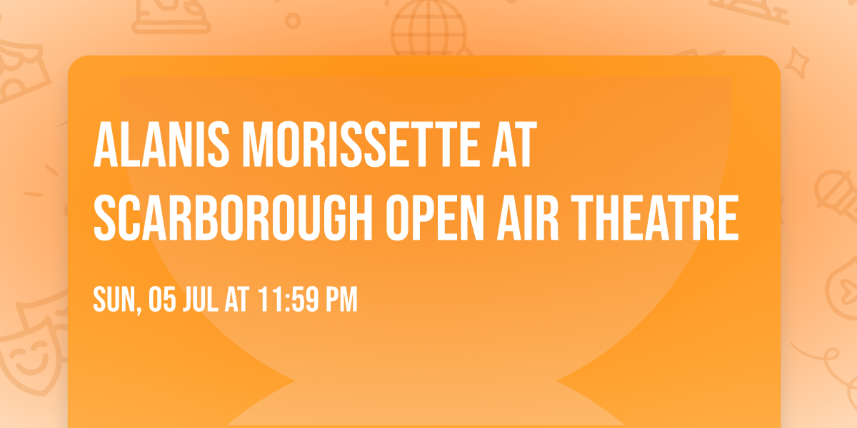 Alanis Morissette at Scarborough Open Air Theatre