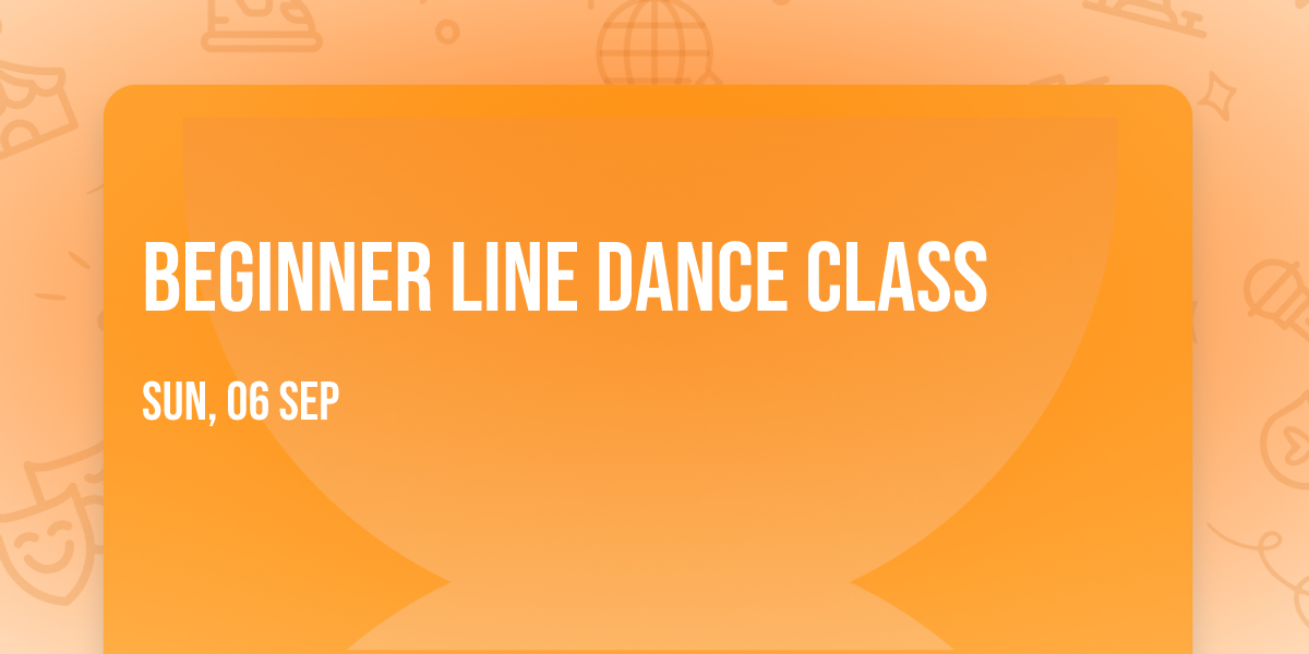 Beginner Line Dance Class