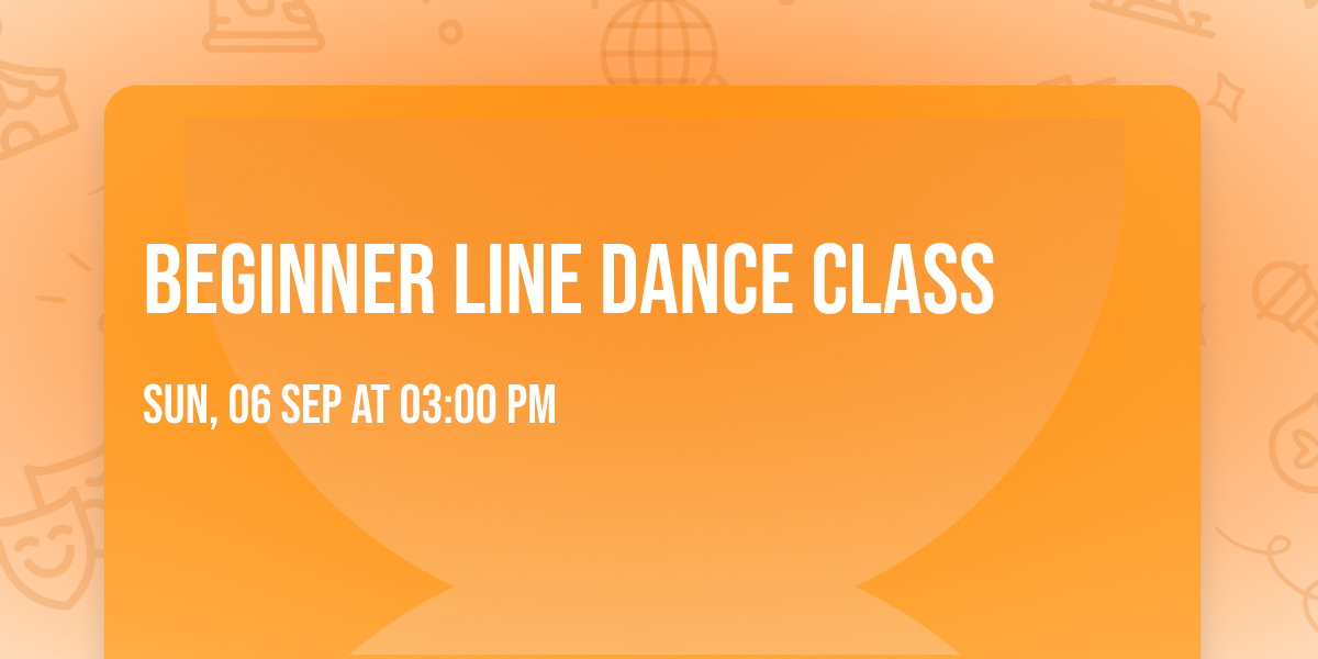 Beginner Line Dance Class