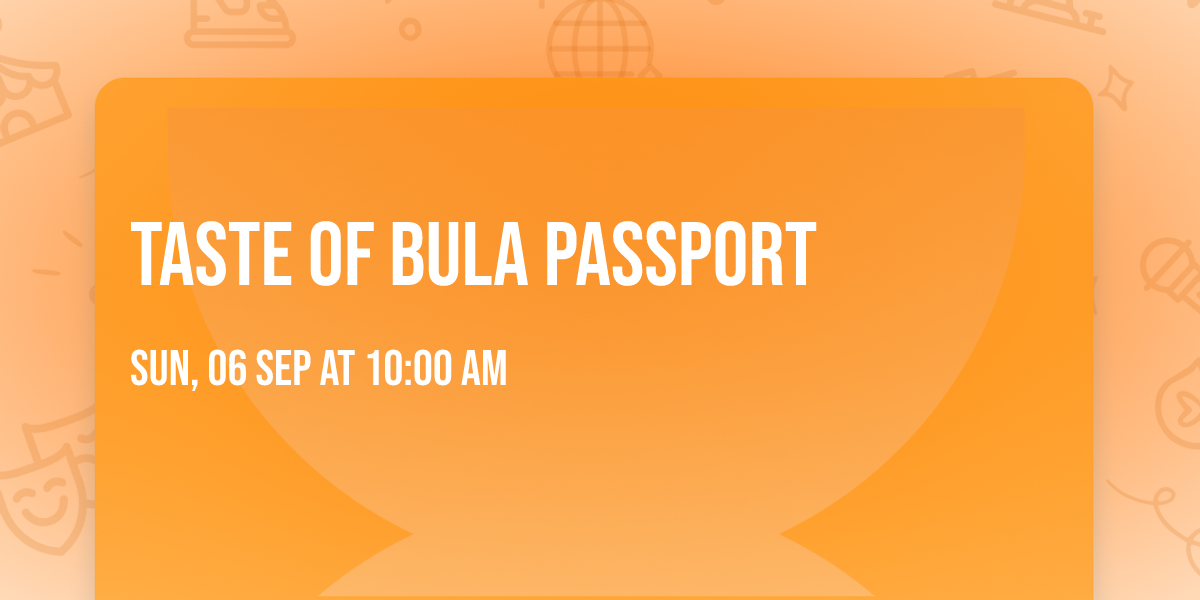 Taste of Bula Passport