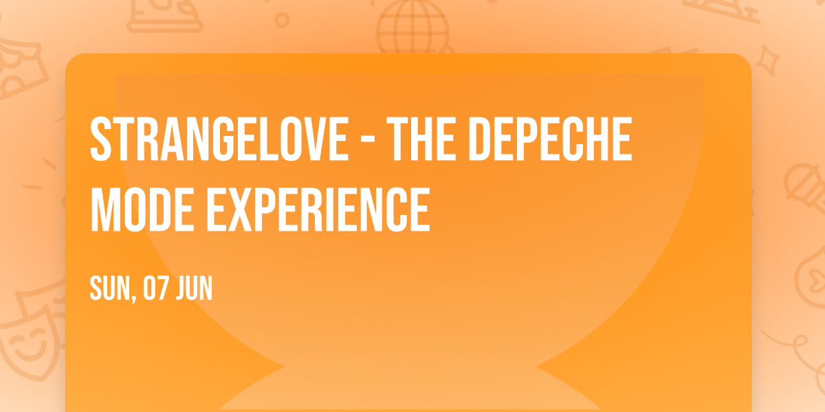 Strangelove - The Depeche Mode Experience