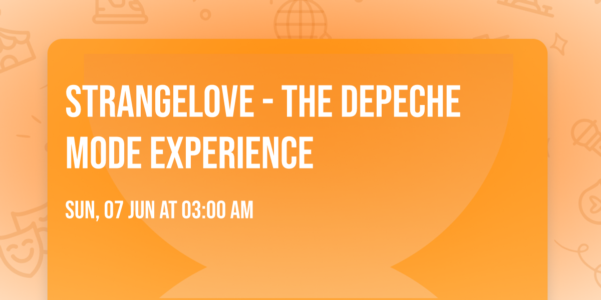 Strangelove - The Depeche Mode Experience