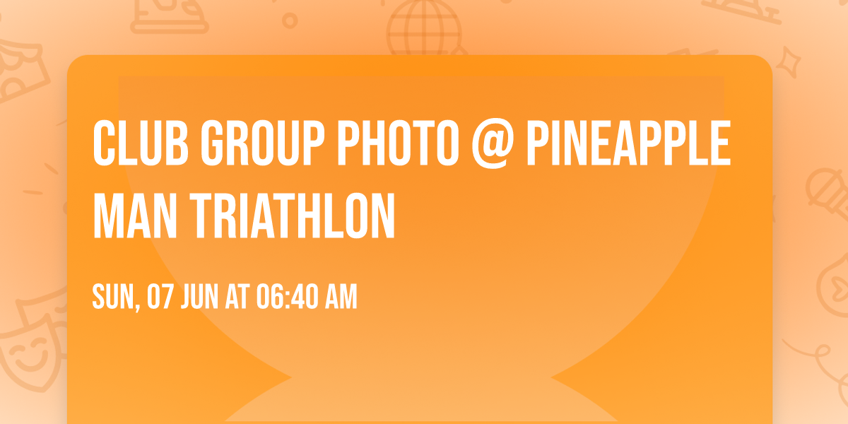 Club Group Photo @ Pineapple Man Triathlon