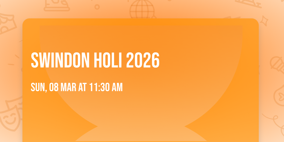 Swindon Holi 2026