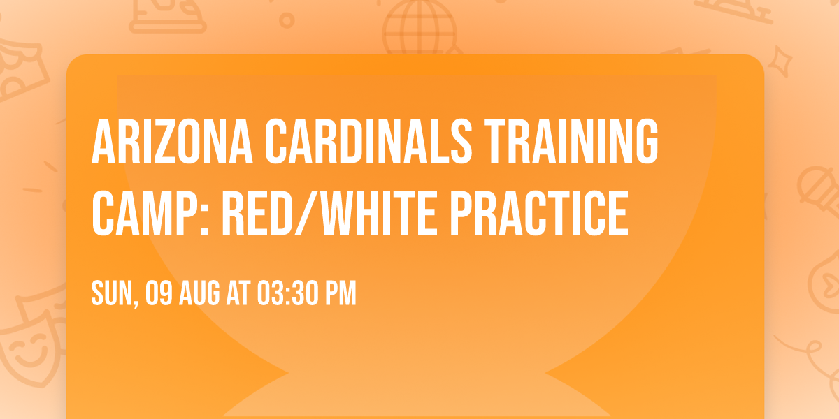 Arizona Cardinals Training Camp: RED\/WHITE PRACTICE