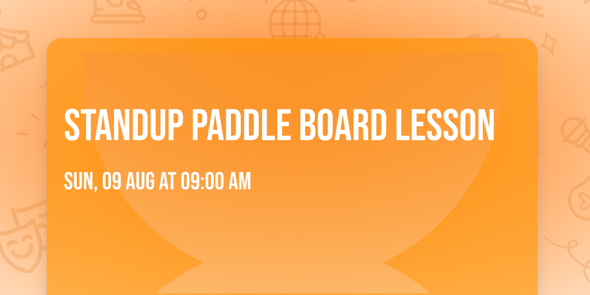 Standup Paddle Board Lesson
