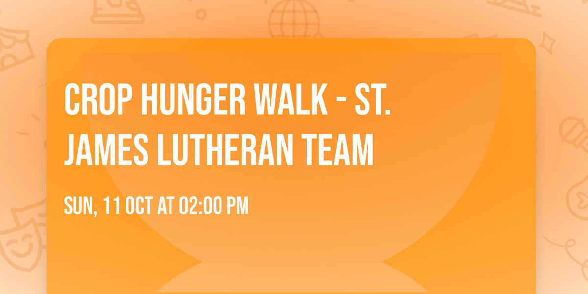 CROP Hunger Walk  - St. James Lutheran Team