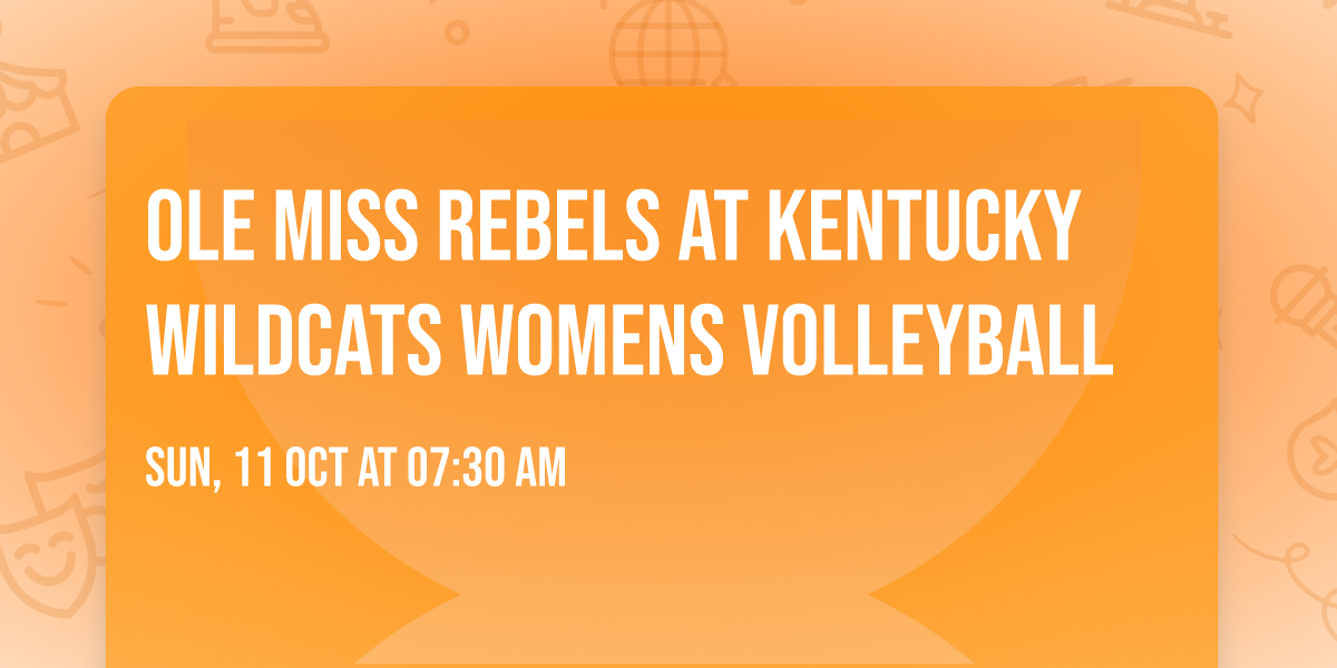 Ole Miss Rebels at Kentucky Wildcats Womens Volleyball