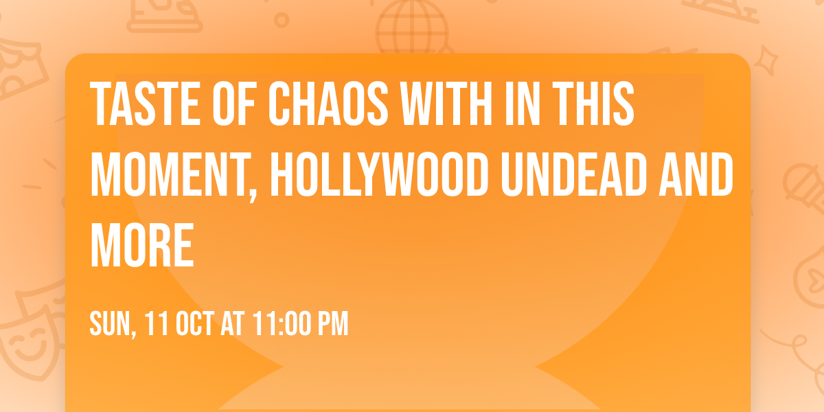 Taste of Chaos with In This Moment, Hollywood Undead and more