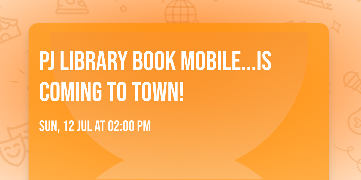 PJ Library Book Mobile...is coming to town!