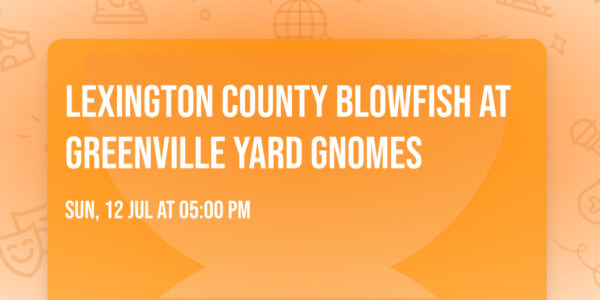 Lexington County Blowfish at Greenville Yard Gnomes
