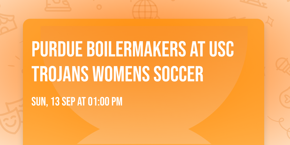 Purdue Boilermakers at USC Trojans Womens Soccer