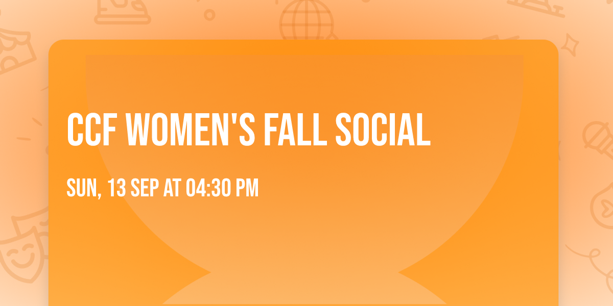 CCF Women's Fall Social