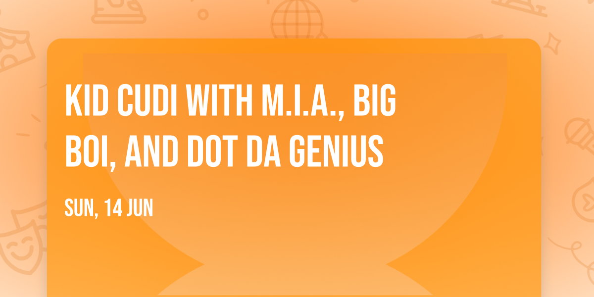 Kid Cudi with M.I.A., Big Boi, and Dot da Genius