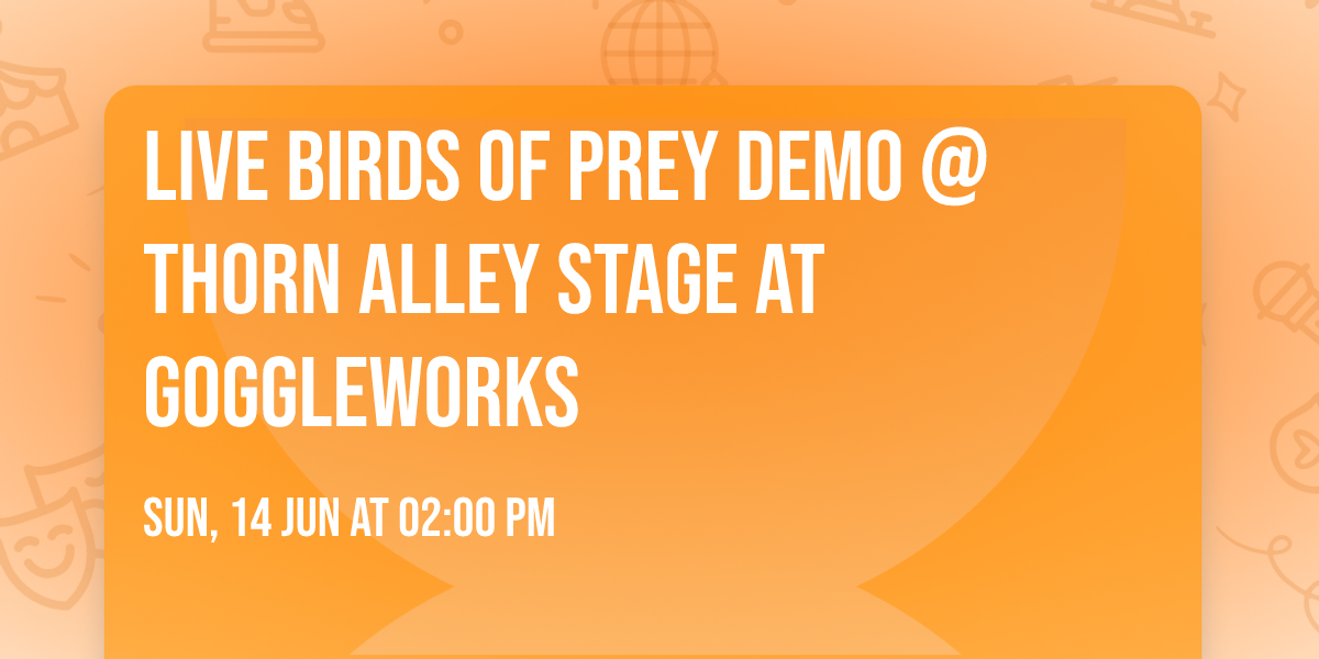 Live Birds of Prey Demo @ Thorn Alley Stage at GoggleWorks