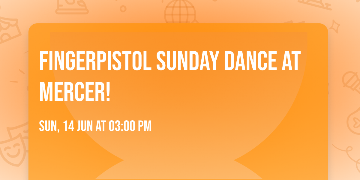Fingerpistol Sunday Dance at Mercer!