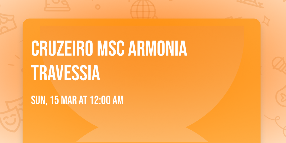 Cruzeiro MSc Armonia Travessia