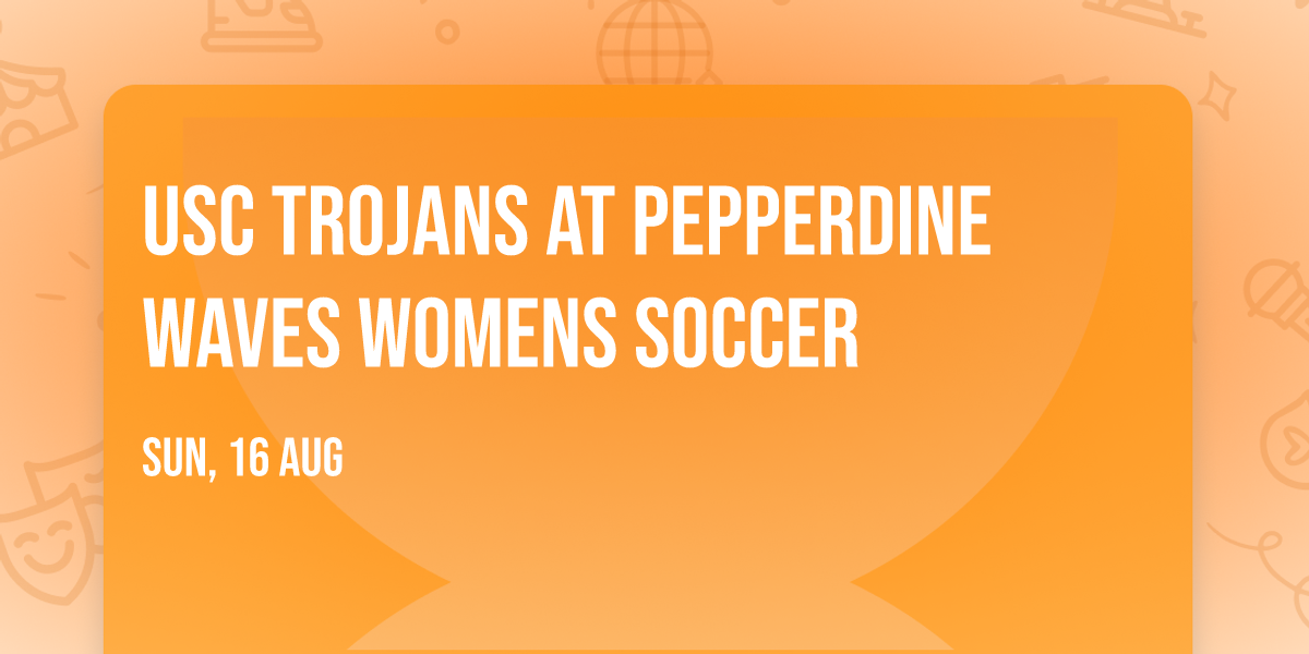 USC Trojans at Pepperdine Waves Womens Soccer