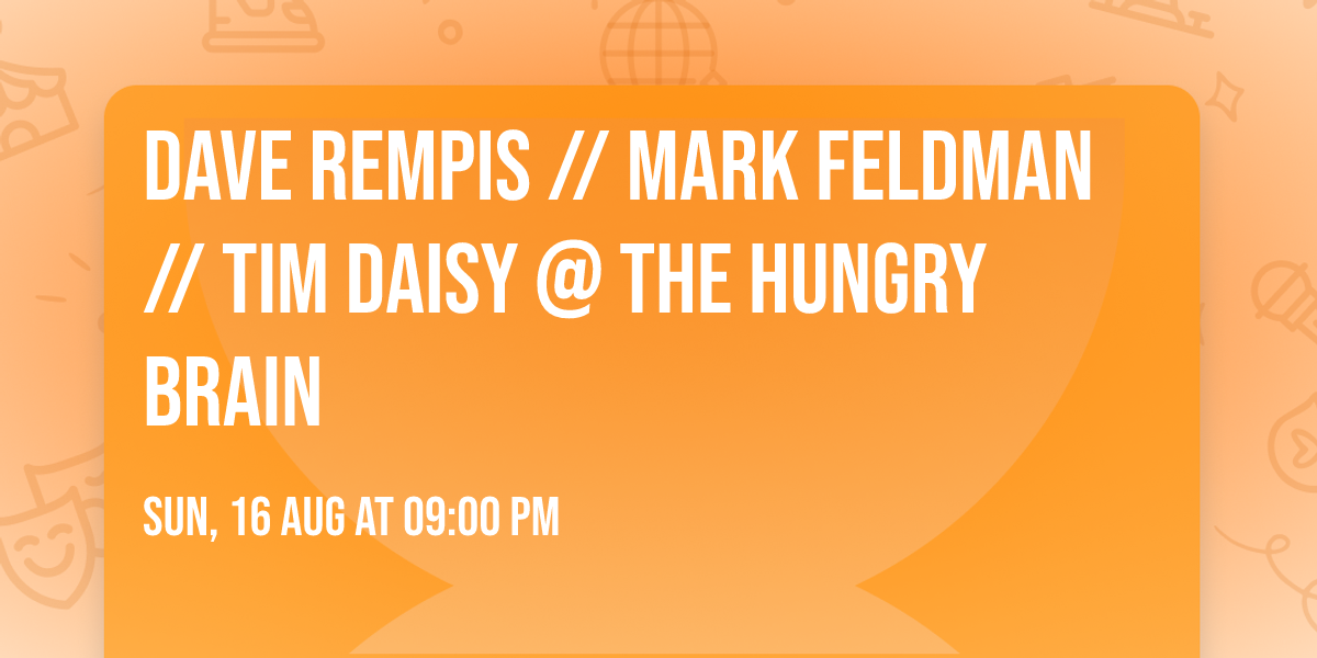 Dave Rempis \/\/ Mark Feldman \/\/ Tim Daisy @ The Hungry Brain 