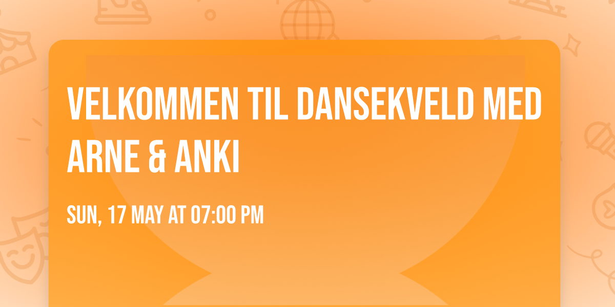 Velkommen til dansekveld med Arne & Anki
