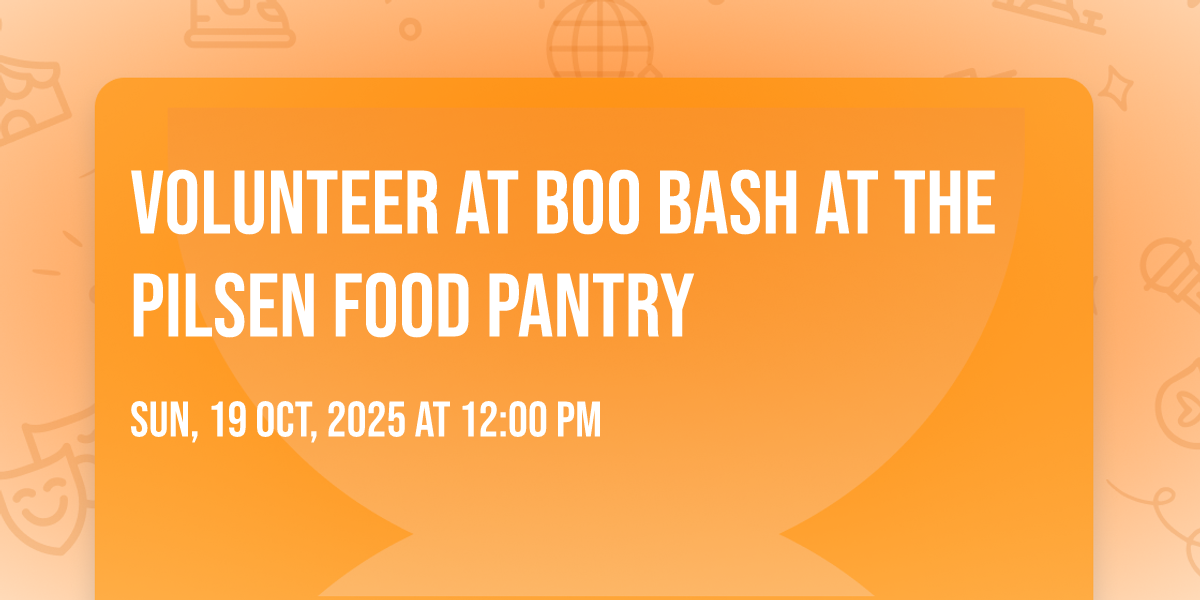 Attend Volunteer at Boo Bash at the Pilsen Food Pantry in Chicago on ...