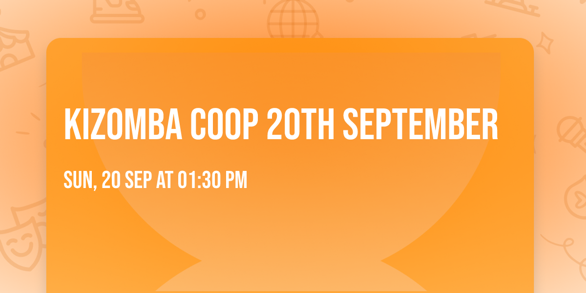 kizomba CoOp 20th September 