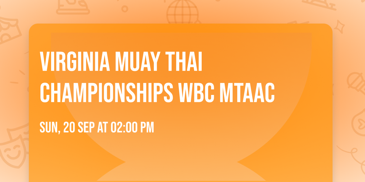 Virginia Muay Thai Championships WBC MTAAC