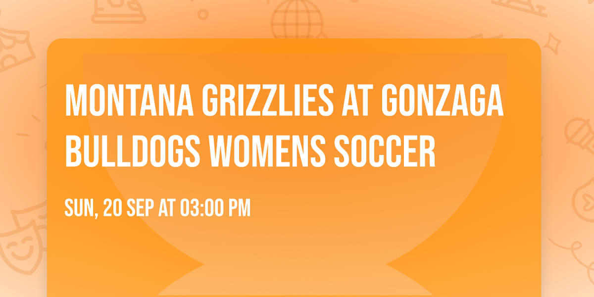 Montana Grizzlies at Gonzaga Bulldogs Womens Soccer